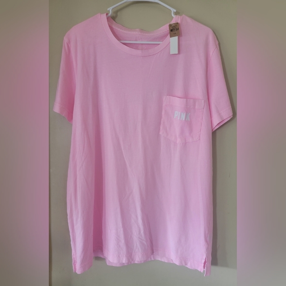 NWT VS VICTORIAS SECRET PINK CAMPUS SHORT SLEEVE TEE - Picture 2 of 4